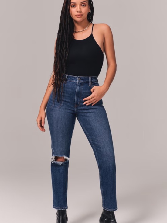 Abercrombie & Fitch Denim - Abercrombie & Fitch The Ankle Straight Ultra High Rise Curve Love sz. 8/29